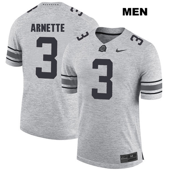 Ohio State Buckeyes Men's Damon Arnette #3 Gray Authentic Nike College NCAA Stitched Football Jersey SO19S14WI